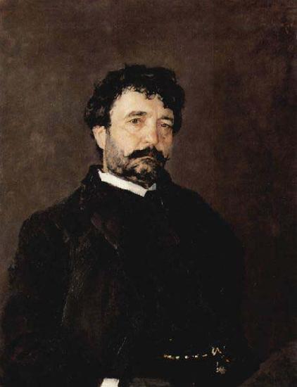 Valentin Serov Portrait of Italian singer Angelo Masini 1890 oil painting image